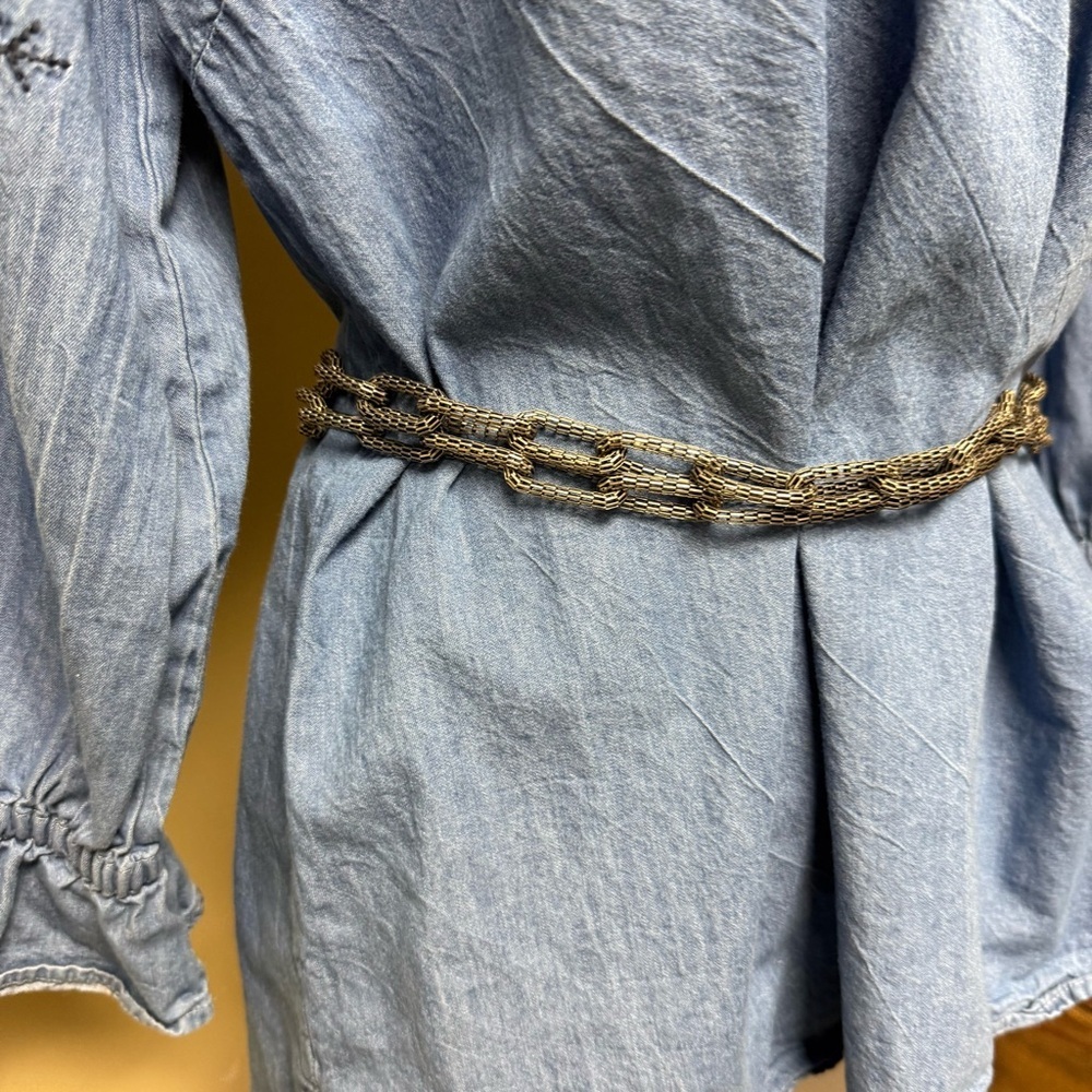Unique chain link Belt 2 strand layered *free gift*
